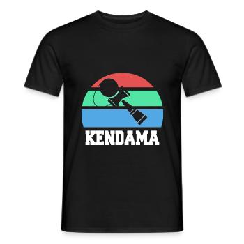 Kendama - Männer T-Shirt - Schwarz - Vorne - AI Model Male 178 light (178cm)