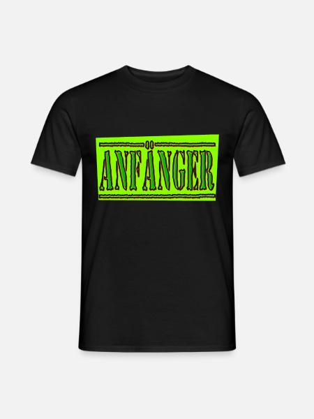 anfänger hell - Männer T-Shirt - Schwarz