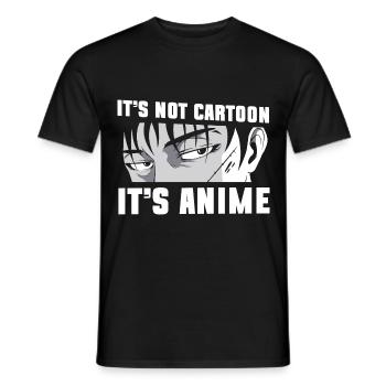 Manga Senpai Kanji Nerd - T-shirt homme - noir - Devant - AI Model Male 178 light (178cm)