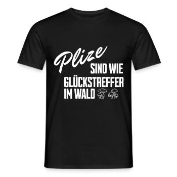 Pilz Pilzsammler Wald Natur Pilze sammeln Pilze - Männer T-Shirt - Schwarz - Vorne - AI Model Male 178 light (178cm)