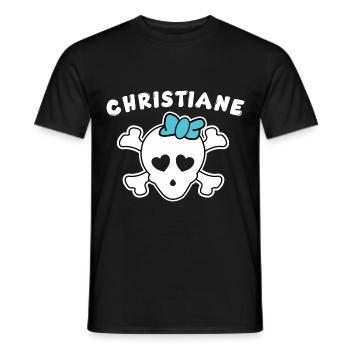 Pirate Christiane Design for Girls and Women - Men's T-Shirt - black - Front - AI Model Male 178 light (178cm)