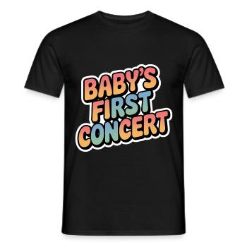 Baby's First Concert 18 - Männer T-Shirt - Schwarz - Vorne - AI Model Male 178 light (178cm)