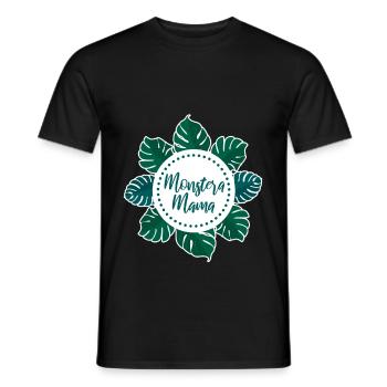 Monstera Mama - T-shirt homme - noir - Devant - AI Model Male 178 light (178cm)