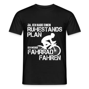 Ruhestand Rennrad Fahrrad Rentner Geschenk - Männer T-Shirt - Schwarz - Vorne - AI Model Male 178 light (178cm)