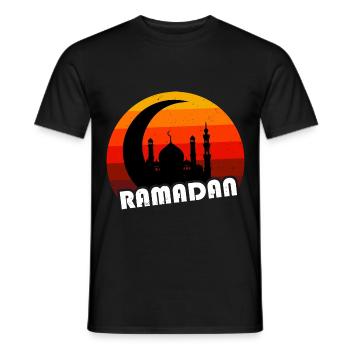 Ramadan Islamic Fasting Islamic Eid Ramadan - Men's T-Shirt - black - Front - AI Model Male 178 light (178cm)