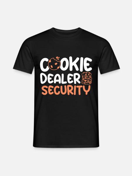 Cookie Dealer Security / Bäcker - Männer T-Shirt - Schwarz