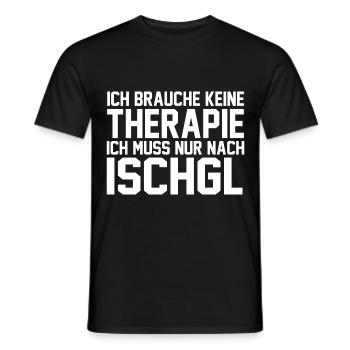 Apres Ski Party Skiurlaub Skifahrer Ischgl - Männer T-Shirt - Schwarz - Vorne - AI Model Male 178 light (178cm)