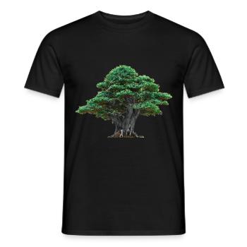 Asien Japan Baum Japanisch Flora Natur Bäume - Männer T-Shirt - Schwarz - Vorne - AI Model Male 178 light (178cm)
