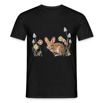 Nager Tiere Maus Waldbewohner Nagetier Kind Natur - Männer T-Shirt - Schwarz - Vorne - AI Model Male 178 light (178cm)