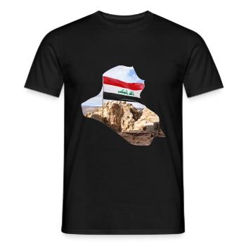 Irak - T-shirt homme - noir - Devant - AI Model Male 178 light (178cm)