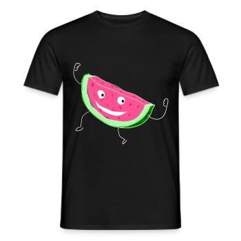 Melon Melon watermelon - Men's T-Shirt - black - Front - AI Model Male 178 light (178cm)