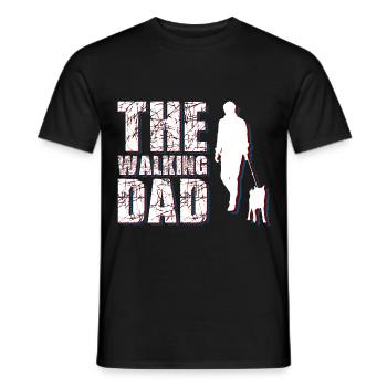 The walking dad - T-shirt homme - noir - Devant - AI Model Male 178 light (178cm)