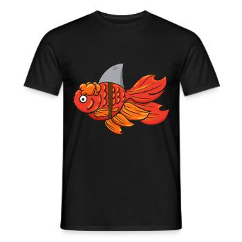 Goldfish Underwater Fish Aquarists Fish Content - Men's T-Shirt - black - Front - AI Model Male 178 light (178cm)