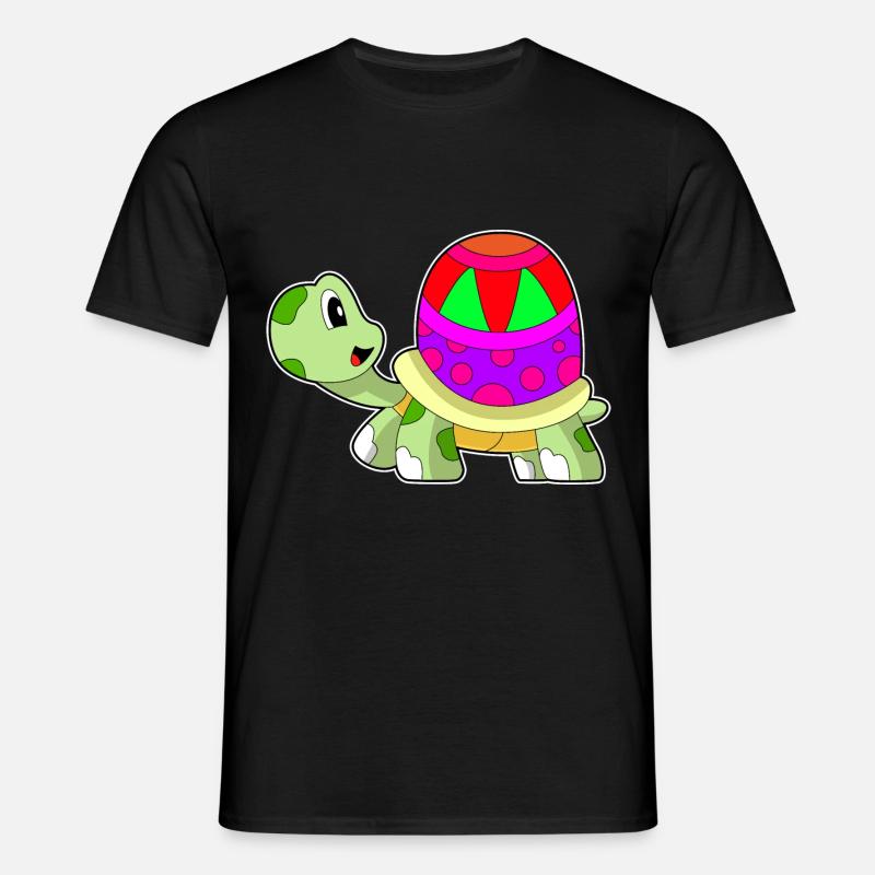 Turtle Easter Egg - Men's T-Shirt - black