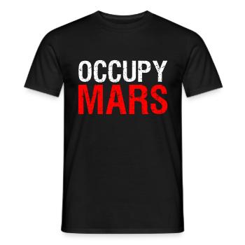 Besetzt den Mars - Männer T-Shirt - Schwarz - Vorne - AI Model Male 178 light (178cm)