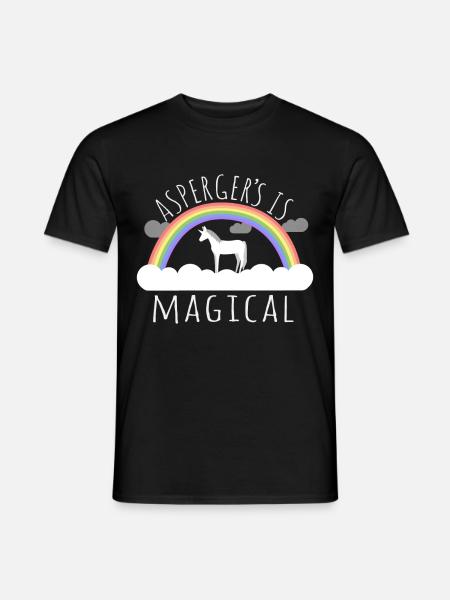 Asperger's Syndrome Is Magical - Men's T-Shirt - black