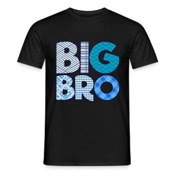 Big Bro 3 - Men's T-Shirt - black - Front - AI Model Male 178 light (178cm)