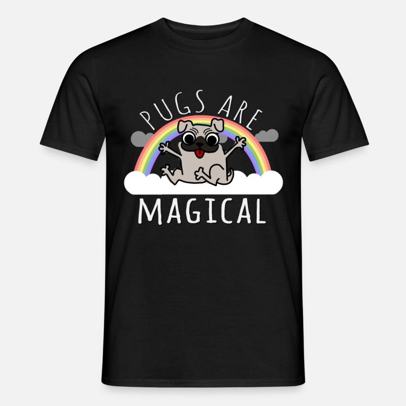 MĂśpse sind magisch - Männer T-Shirt - Schwarz