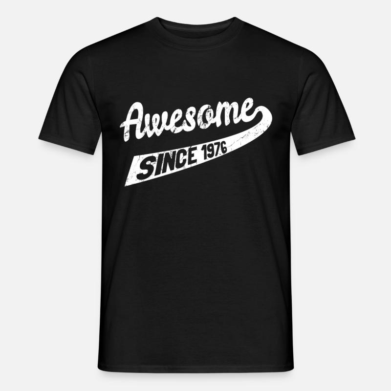 Fantastisch seit 1976 - Männer T-Shirt - Schwarz