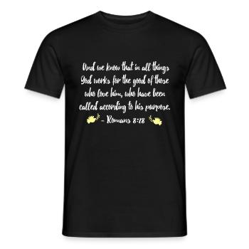 Romans 828 - Men's T-Shirt - black - Front - AI Model Male 178 light (178cm)