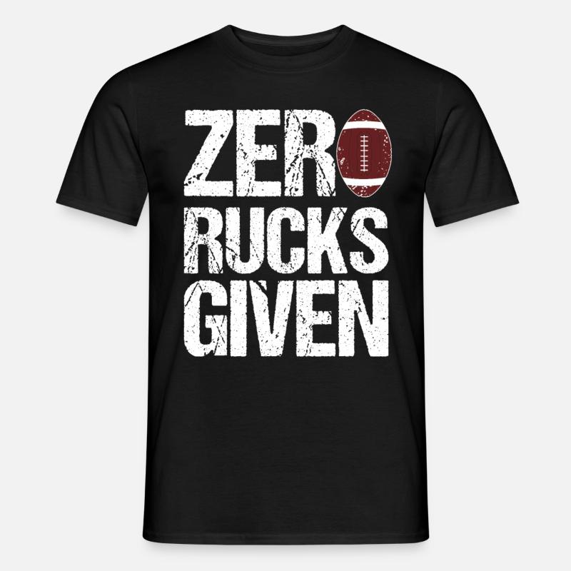 Zero Rucks Given Rugby - Men’s T-shirt - black