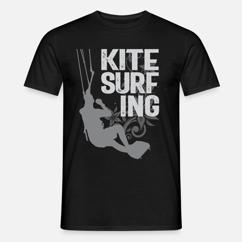 Kitesurfen - Männer T-Shirt - Schwarz