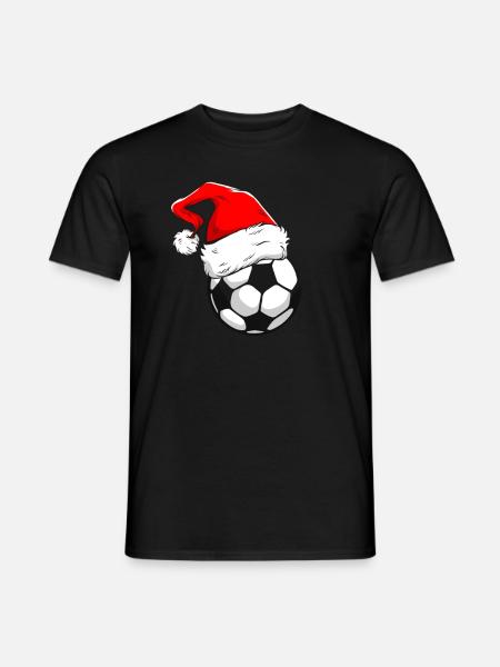 Casquette de foot football noel - T-shirt homme - noir