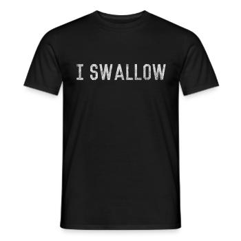 Ich schlucke - Männer T-Shirt - Schwarz - Vorne - AI Model Male 178 light (178cm)