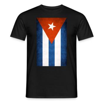 Drapeau de Cuba - T-shirt homme - noir - Devant - AI Model Male 178 light (178cm)