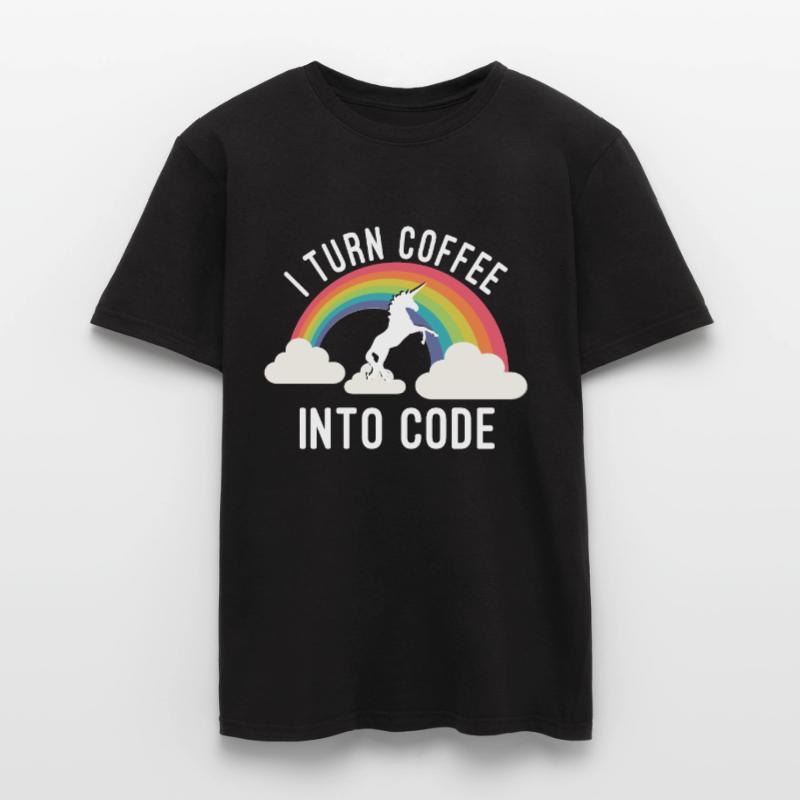 I Turn Coffee Into Code Men's T-Shirt
