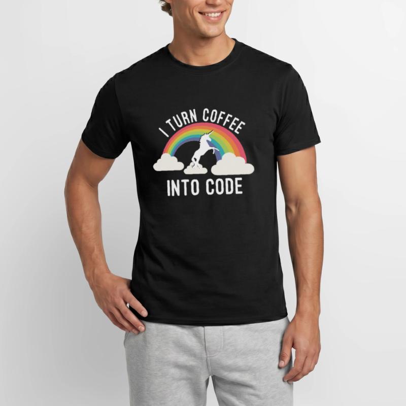 Je transforme le cafĂŠ en code T-shirt homme
