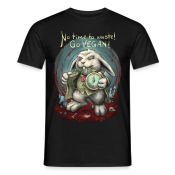 No time to waste - Männer T-Shirt - Schwarz - Vorne - AI Model Male 178 light (178cm)