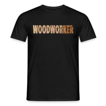 Tischler Schreiner Woodworker Holzarbeiter - Männer T-Shirt - Schwarz - Vorne - AI Model Male 178 light (178cm)