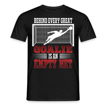 Gardien de but de football entraîneur Tor Keeper cadeau - T-shirt homme - noir - Devant - AI Model Male 178 light (178cm)