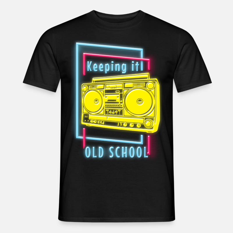 Uv Techno House - Männer T-Shirt - Schwarz