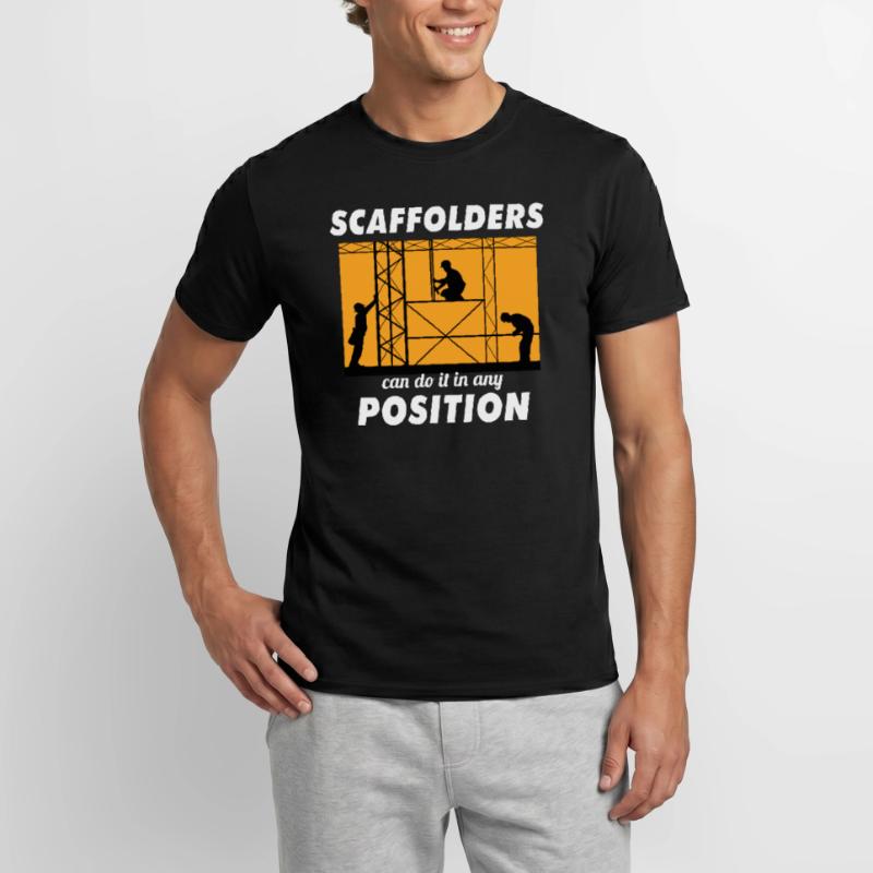 Plate-forme d’échafaudage constructeur d’échafaudage d’échafaudage d’échafaudage T-shirt homme