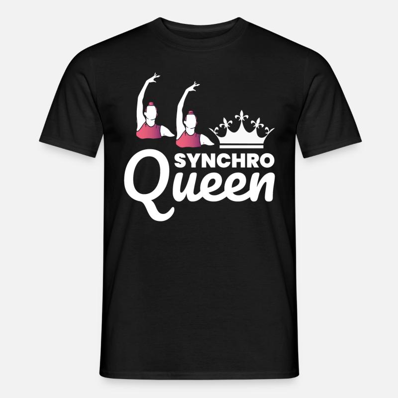Synchro Schwimmer Synchronschwimmen Lustig - Männer T-Shirt - Schwarz