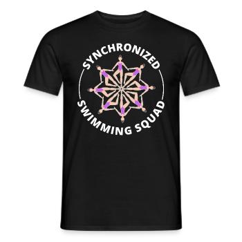 Synchro Swim Swimmer Synchronized Swimming Squad - Men's T-Shirt - black - Front - AI Model Male 178 light (178cm)