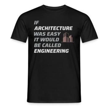 Architekt ArchitekturStudent Architektur Funny - Männer T-Shirt - Schwarz - Vorne - AI Model Male 178 light (178cm)