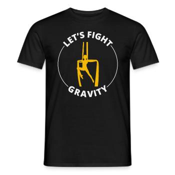 Aerial Silks Dancer Aerialist Air Yoga Acrobatics - Men's T-Shirt - black - Front - AI Model Male 178 light (178cm)