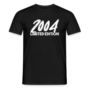 18th Birthday 18 Years 2004 Boys Girls Party - Men's T-Shirt - black - Front - AI Model Male 178 light (178cm)