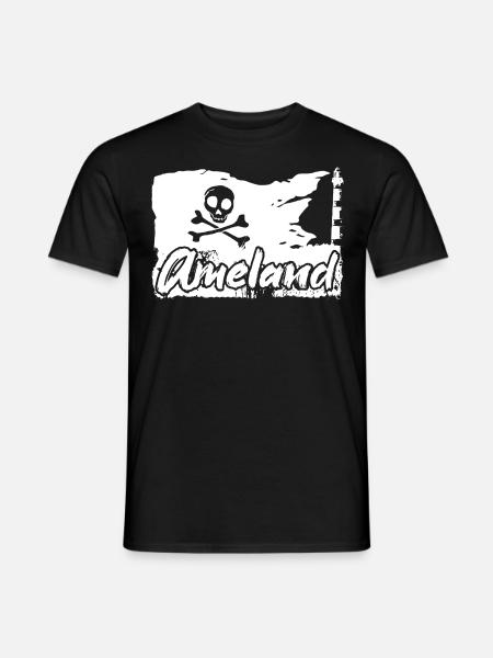Cool Ameland Pirat Holland Hollum - Männer T-Shirt - Schwarz