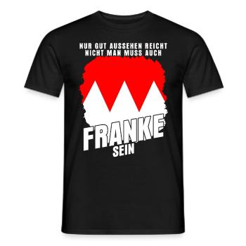 Franken Frankenland Fränkisch Franke - Männer T-Shirt - Schwarz - Vorne - AI Model Male 178 light (178cm)