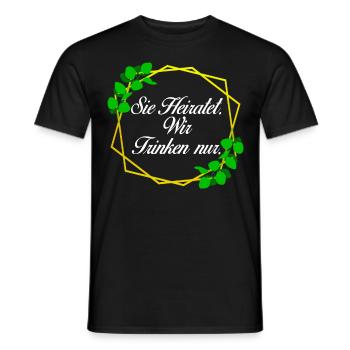 Junggesellinnenabschied Braut Trauzeugin - Männer T-Shirt - Schwarz - Vorne - AI Model Male 178 light (178cm)