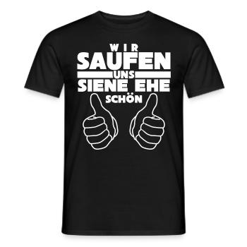 Junggesellenabschied Bier Trauzeugen - Männer T-Shirt - Schwarz - Vorne - AI Model Male 178 light (178cm)