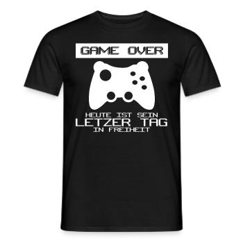 Junggesellenabschied Gamer Junggeselle - Männer T-Shirt - Schwarz - Vorne - AI Model Male 178 light (178cm)
