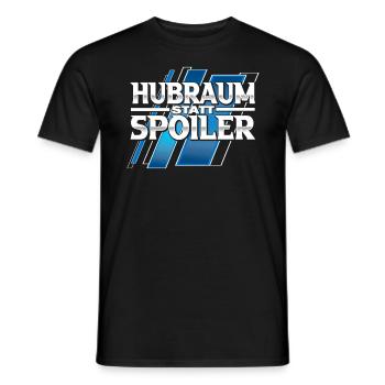 Hubraum statt Spoiler - Motorsport - Männer T-Shirt - Schwarz - Vorne - AI Model Male 178 light (178cm)