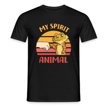 Bearded Dragon - Men's T-Shirt - black - Front - AI Model Male 178 light (178cm)