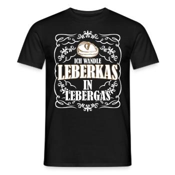 Leberkäse Gas aus Leberkas - Männer T-Shirt - Schwarz - Vorne - AI Model Male 178 light (178cm)
