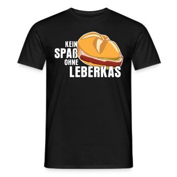 Leberkäse Fleischkas Spaß mit Leberkas - Männer T-Shirt - Schwarz - Vorne - AI Model Male 178 light (178cm)